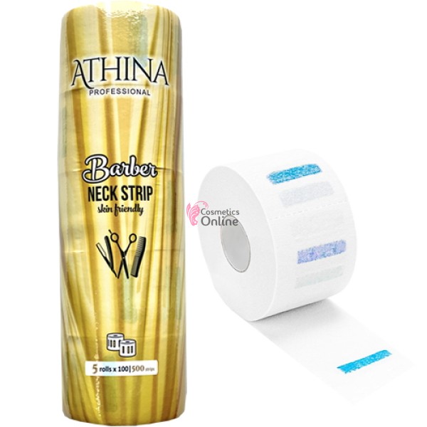 Rola hartie grofata de frizerie, guler hartie x 5buc, culoare alba, Athina